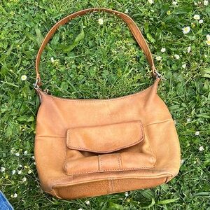 Vintage fossil purse brown leather
